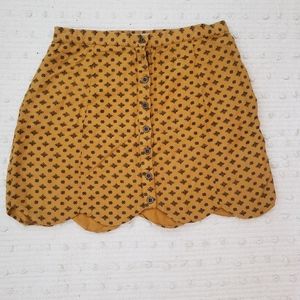 Urban Outfitters Cooperative scalloped skirt